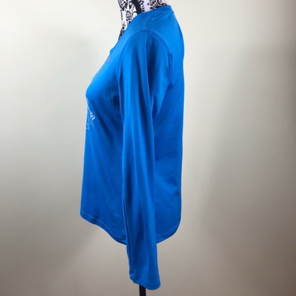 💖MEGA SALE💖Champion Power Train Long Sleeve T-Shirt Blue M Size ALSU00214 - Picture 2 of 4